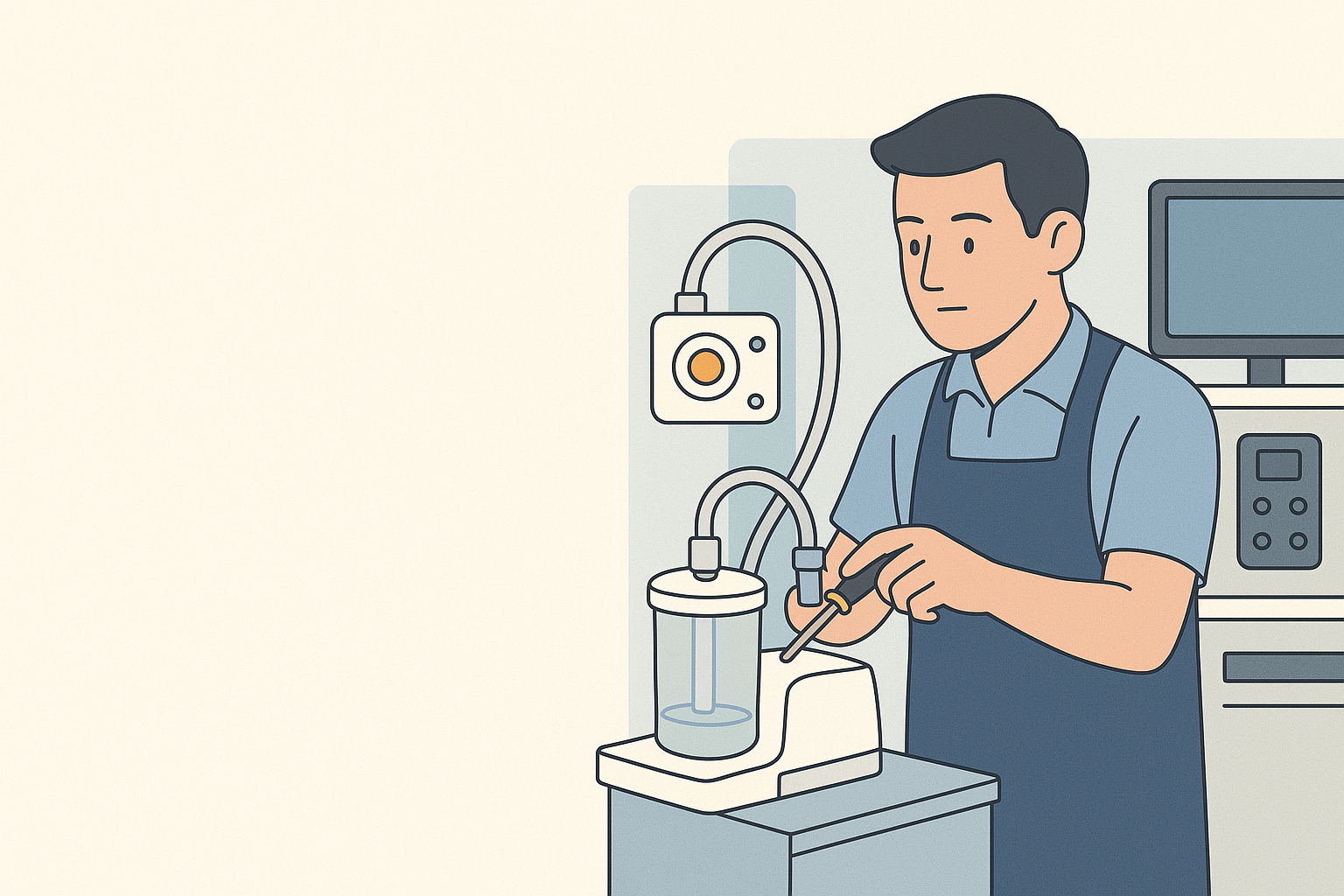 تعمیر تجهیزات پزشکی، تعمیر دستگاه ساکشن پزشکی